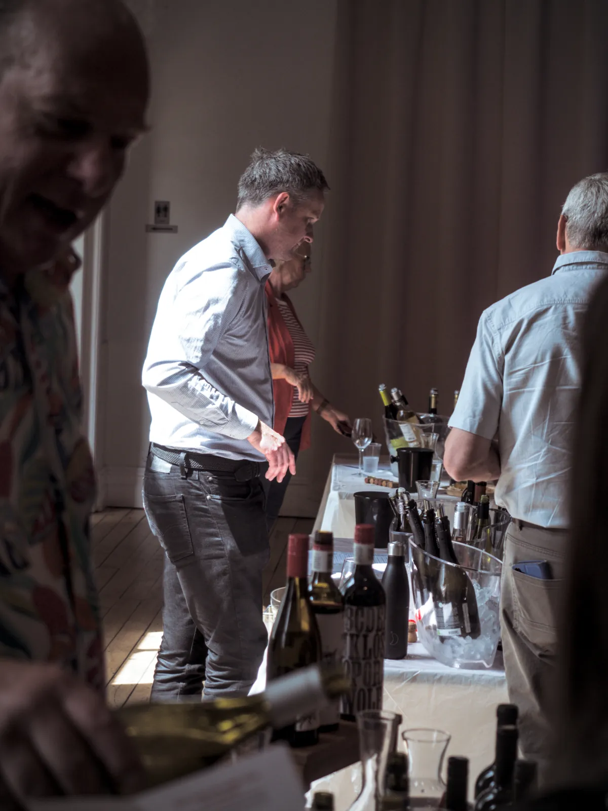 Pouring wine at the Bollington Wine Fair 2026