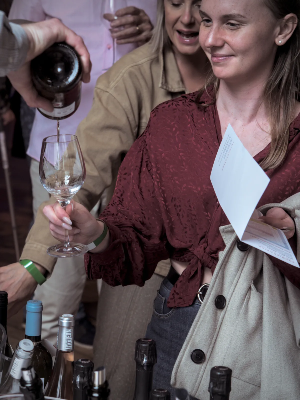 Wine being served at the Bollington Wine Fair 2026