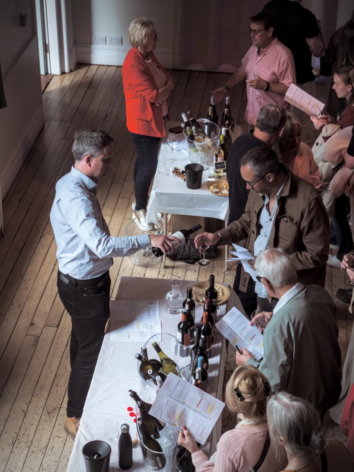 Tasting glasses at the Bollington Wine Fair 2026