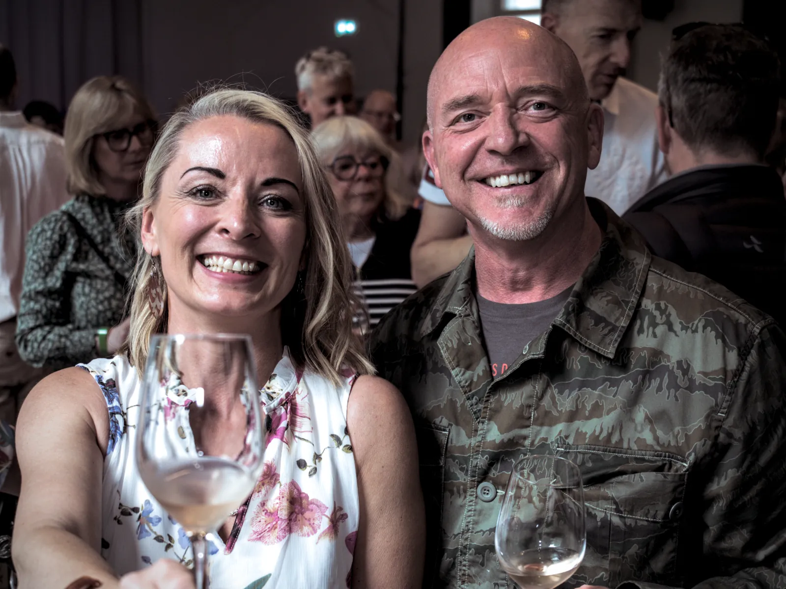 Sharing a toast at the Bollington Wine Fair 2026